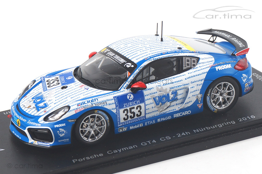 Porsche Cayman GT4 CS 24h Nürburgring 2016 Keilwerth/Wawer Spark 1:43 SG259