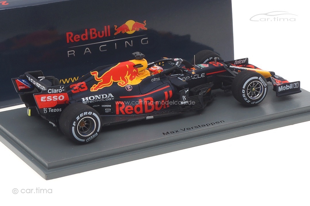 Red Bull Racing RB16B Winner GP Niederlande 2021 Max Verstappen/pit board Spark 1:43 S7686