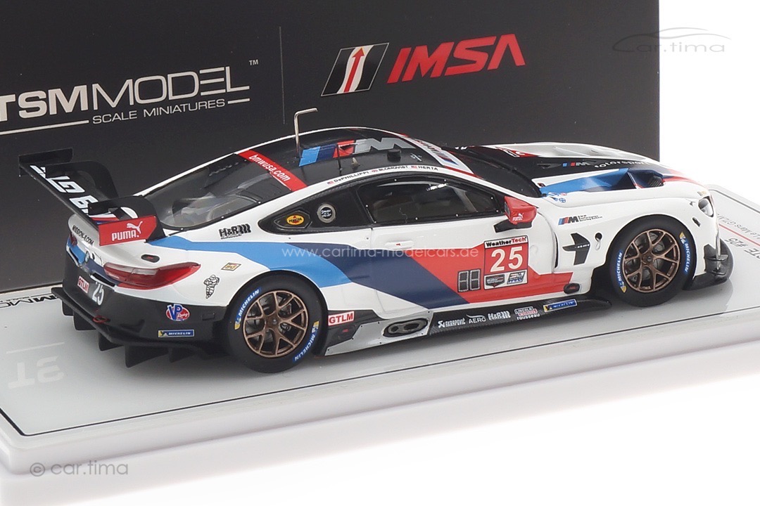 BMW M4 GT3 Petit Le Mans IMSA GTLM 2019 Herta/Blomqvist/de Phillippi TSM 1:43 TSM430469