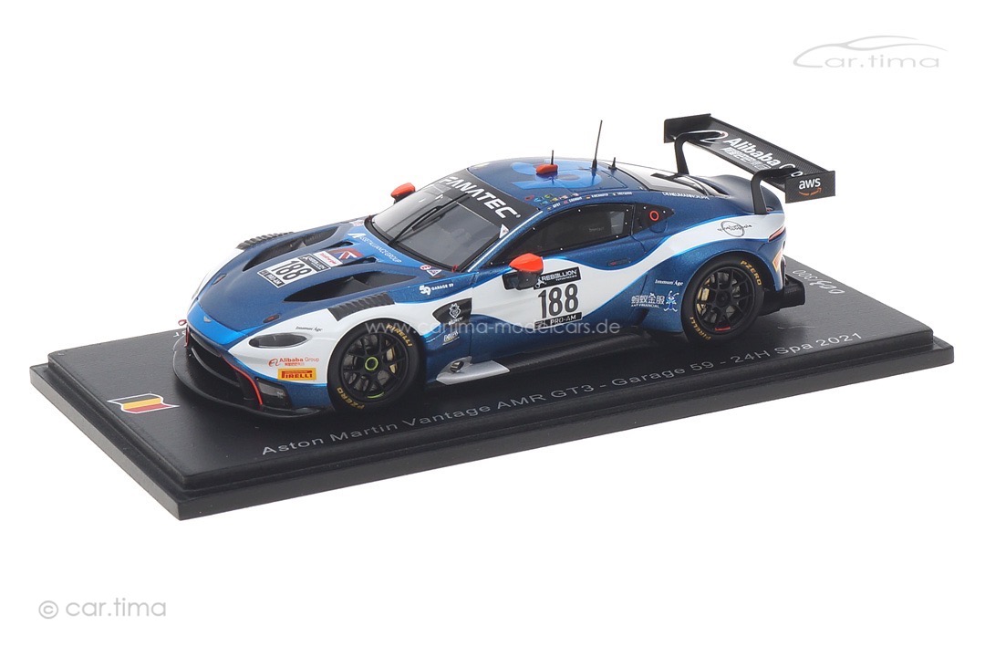 Aston Martin Vantage AMR GT3 24h Spa 2021 West/Goodwin/Eastwood/Kirchhöfer Spark 1:43 SB466