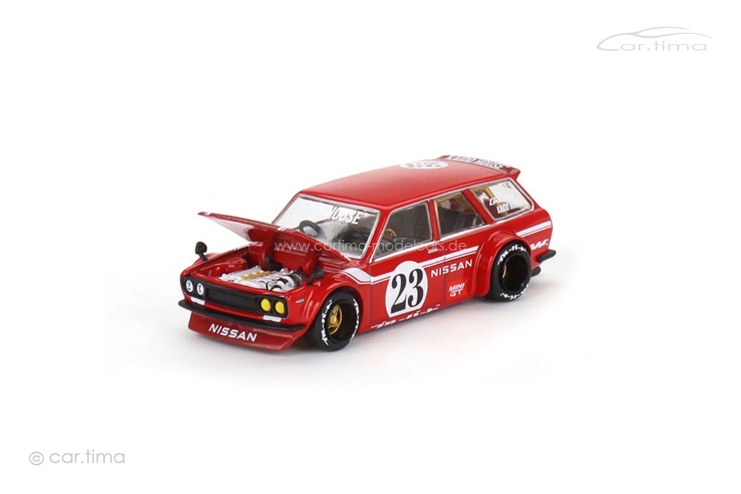 Datsun KAIDO 510 Wagon Carbon Fiber V2 MINI GT 1:64 KHMG063