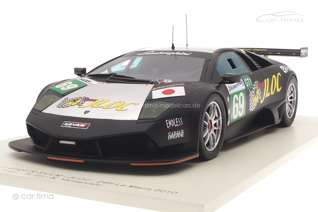 Lamborghini Murciélago R-SV LM 24h Le Mans 2010 Yogo/Iiri/Yamanishi Spark 1:18 18S365