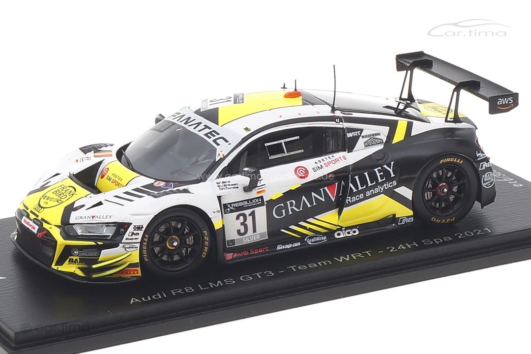 Audi R8 LMS GT3 24h Spa 2021 Tomita/Bird/Eriksen Spark 1:43 SB449