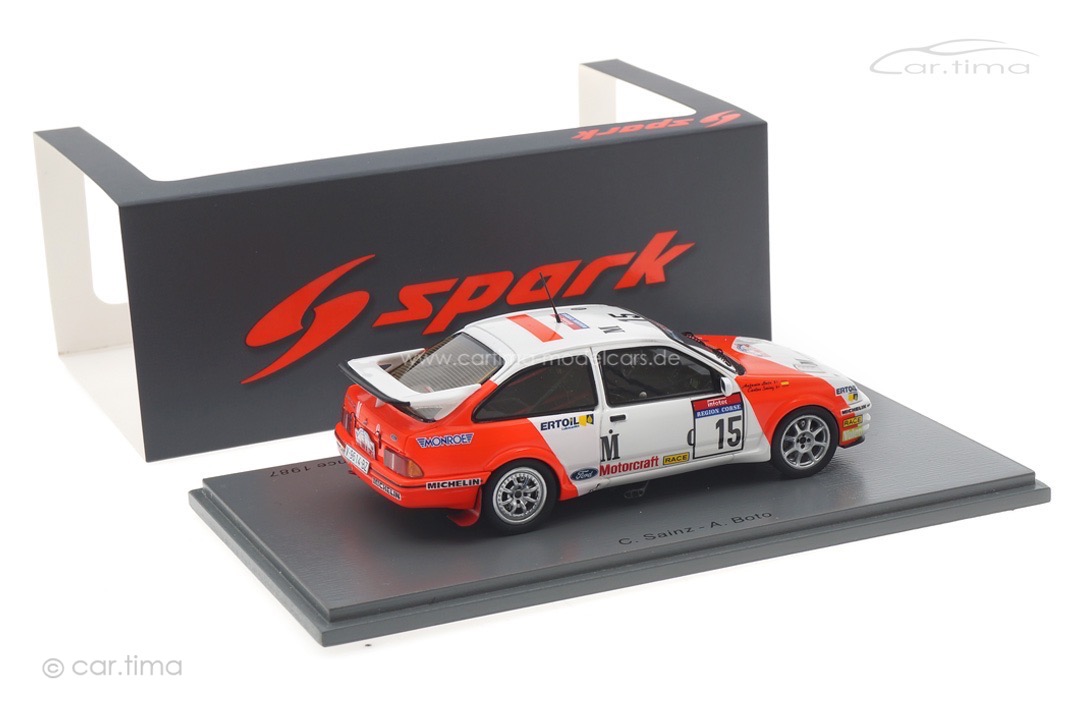 Ford Sierra RS Cosworth Tour de Corse Rallye de France 1987 Sainz/Boto Spark 1:43 S8705