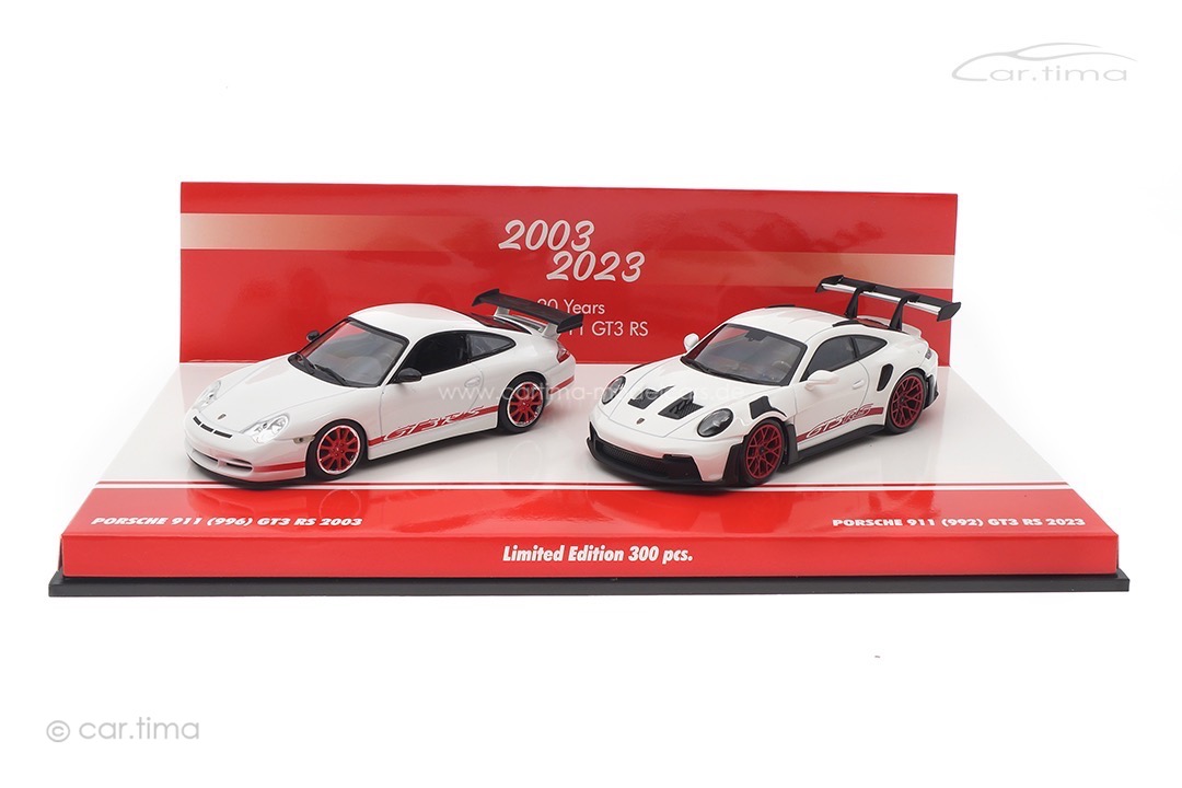 Set 20 Jahre Porsche 911 GT3 RS (996/992) Minichamps 1:43 413062190