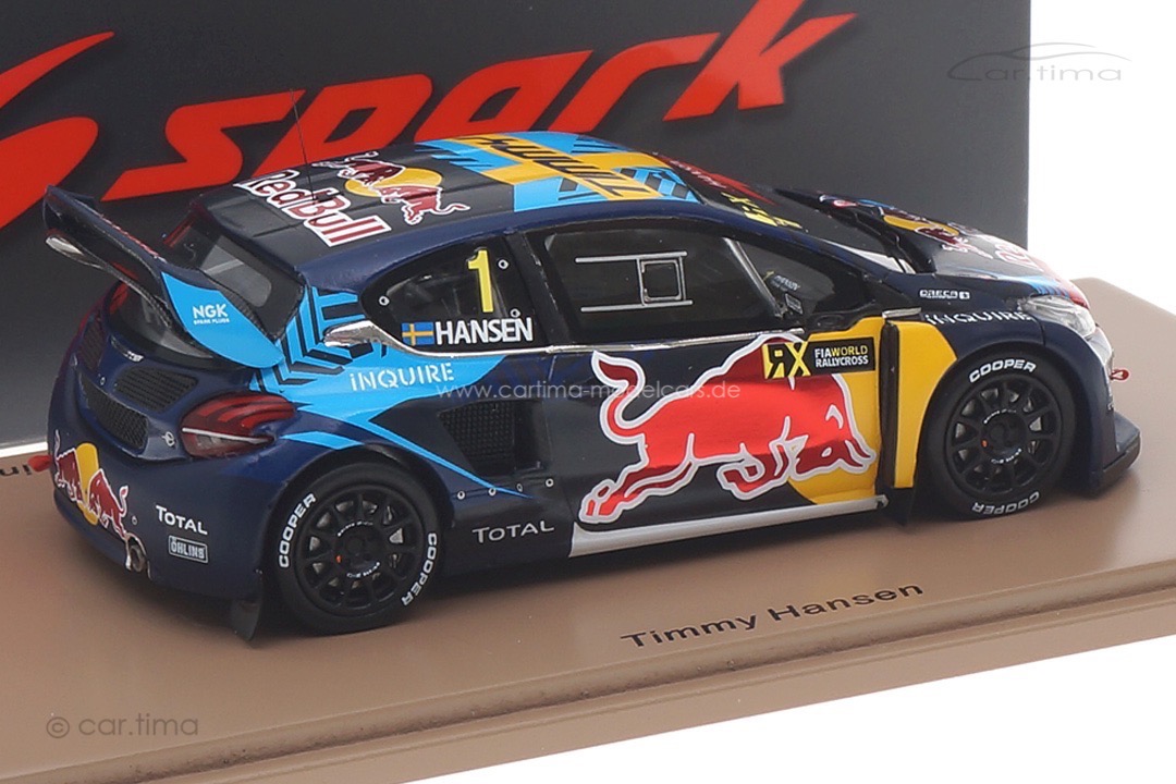 Peugeot 208 WRX Winner World RX Spanien 2020 Timmy Hansen Spark 1:43 S7880