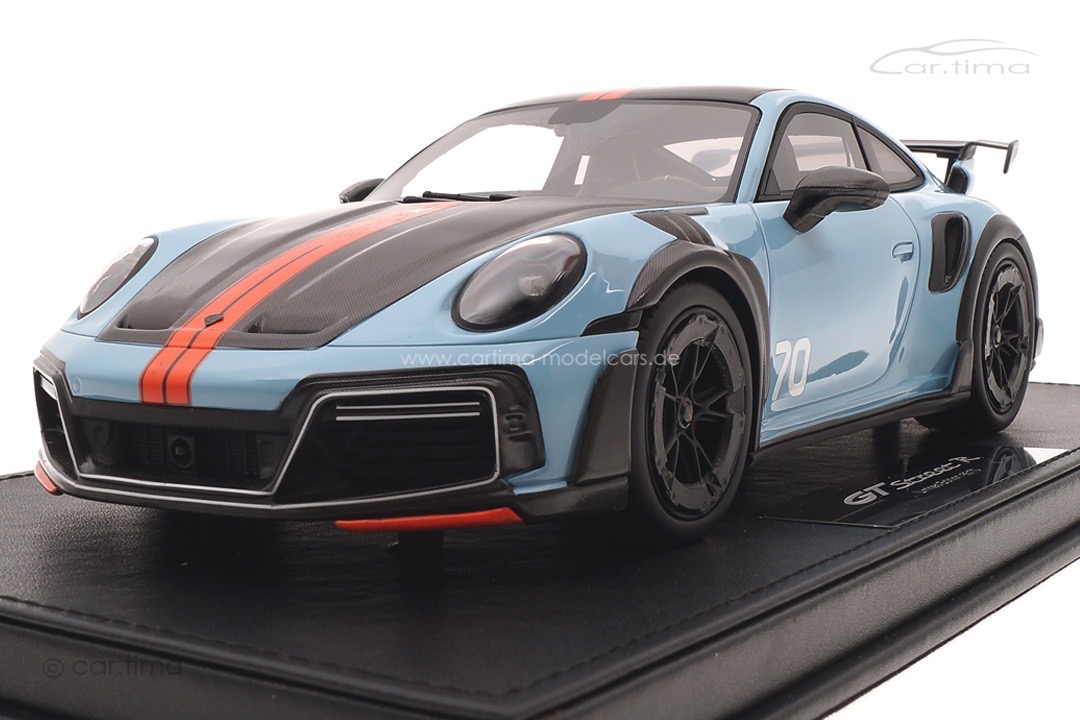 TECHART GTstreet R (Basis 992) Gulfblau/Gulforange 1 of 70 TECHART Collection 1:18 092.992.118.004