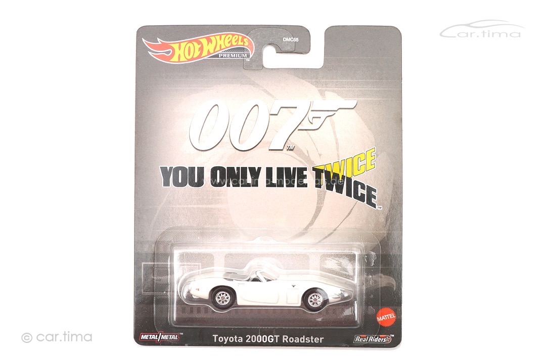 Toyota 2000GT Roadster 007 Retro Entertainment Premium Real Riders Hot Wheels 1:64 DMC55-HKC27