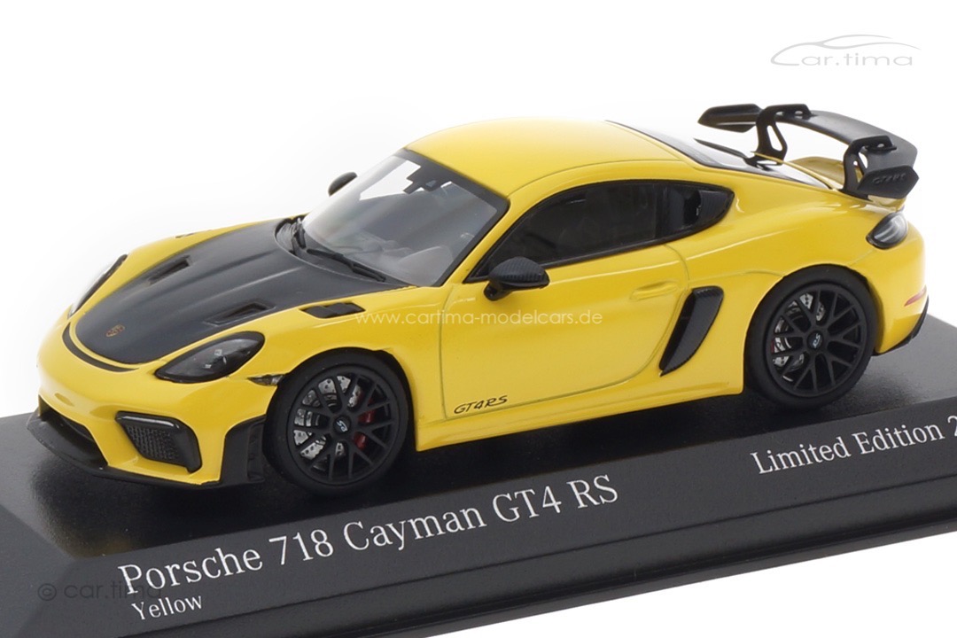 Porsche 718 Cayman GT4 RS Racinggelb/Rad schwarz Minichamps 1:43 413069712