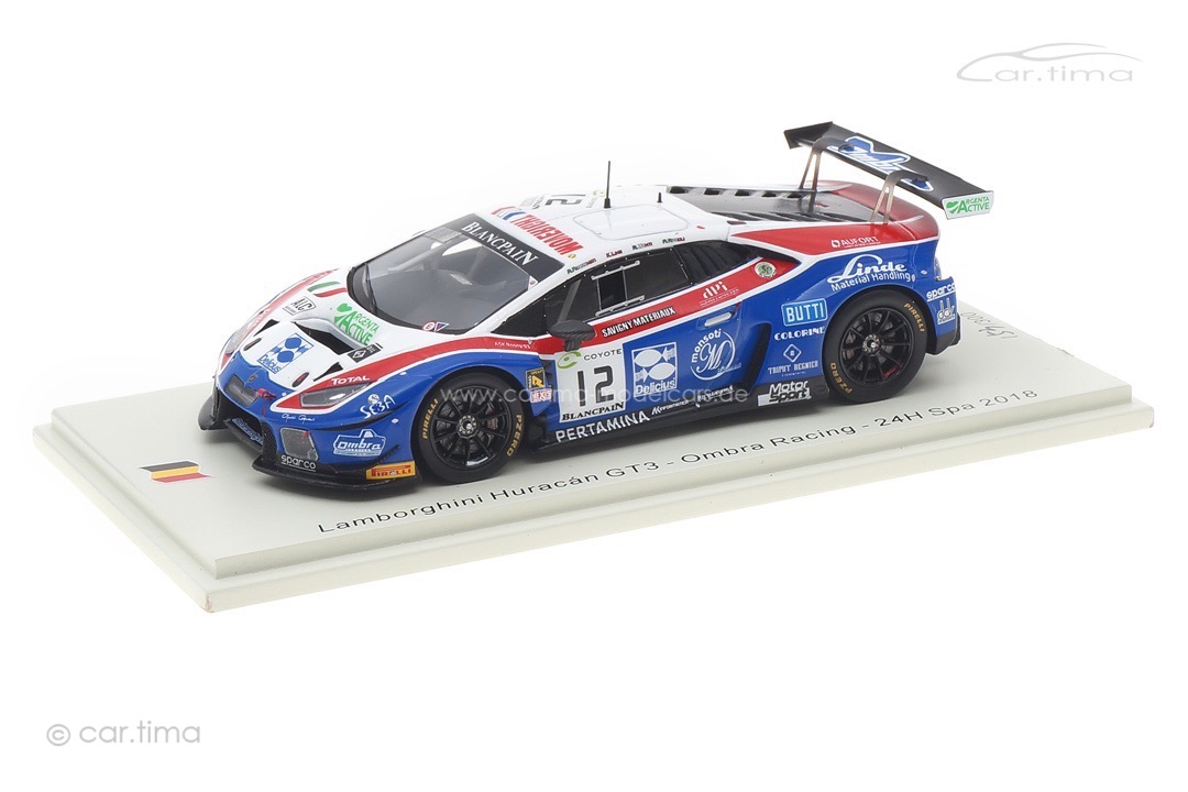 Lamborghini Huracán GT3 24h Spa 2018 Ling/Frassineti/Monti/Rizzoli Spark 1:43 SB305