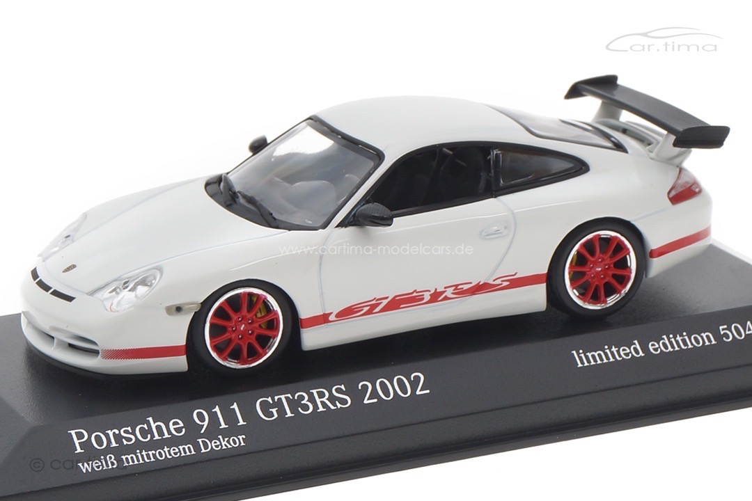Porsche 911 (996) GT3 RS weiß/rot Minichamps 1:43 403062028