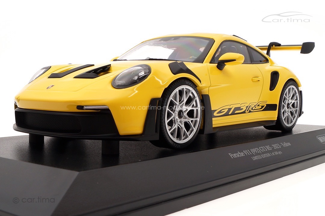 Porsche 911 (992) GT3 RS Racinggelb/Rad silber Minichamps 1:18 153062243