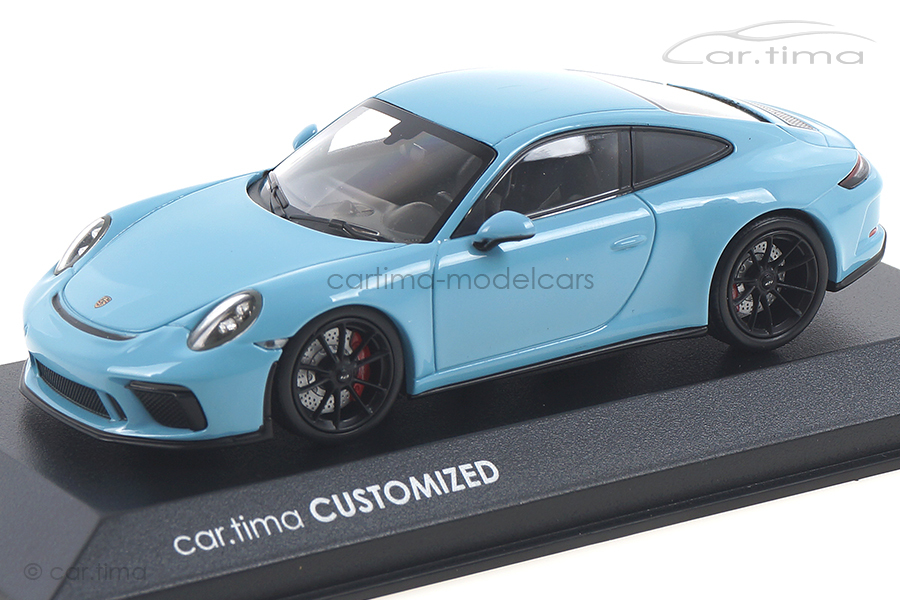 Porsche 911 (991 II) GT3 Touring Gulfblau/Rad schwarz Minichamps car.tima CUSTOMIZED