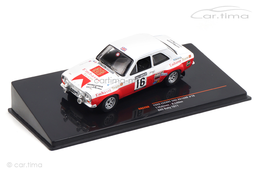 Ford Escort MK II RS 1600 RAC Rally 1971 Mäkinen/Liddon IXO 1:43 RAC260