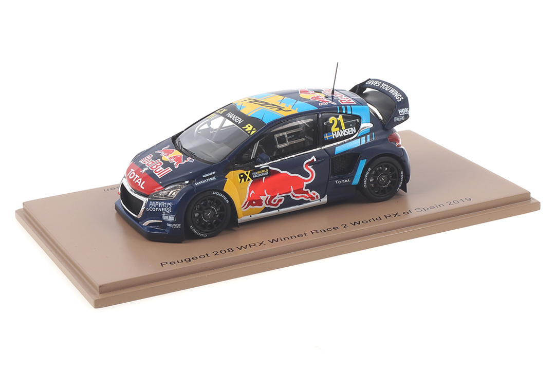 Peugeot 208 WRX Winner World RX Spanien 2019 Timmy Hansen Spark 1:43 S7821