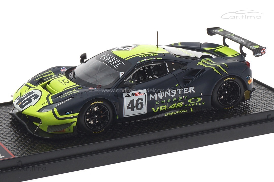 Ferrari 488 GT3 12h Gulf 2021 Marini/Uccio/Rossi BBR 1:43 BBRC258