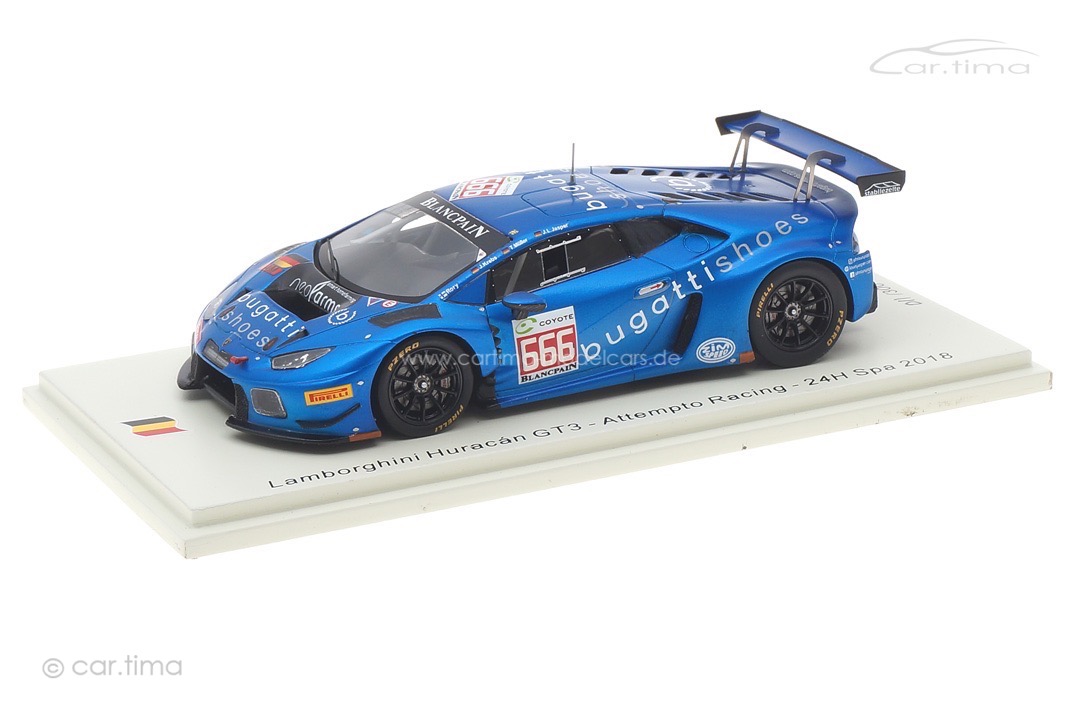 Lamborghini Huracán GT3 24h Spa 2018 Penttinen/Krebs/Müller/Jasper Spark 1:43 SB313