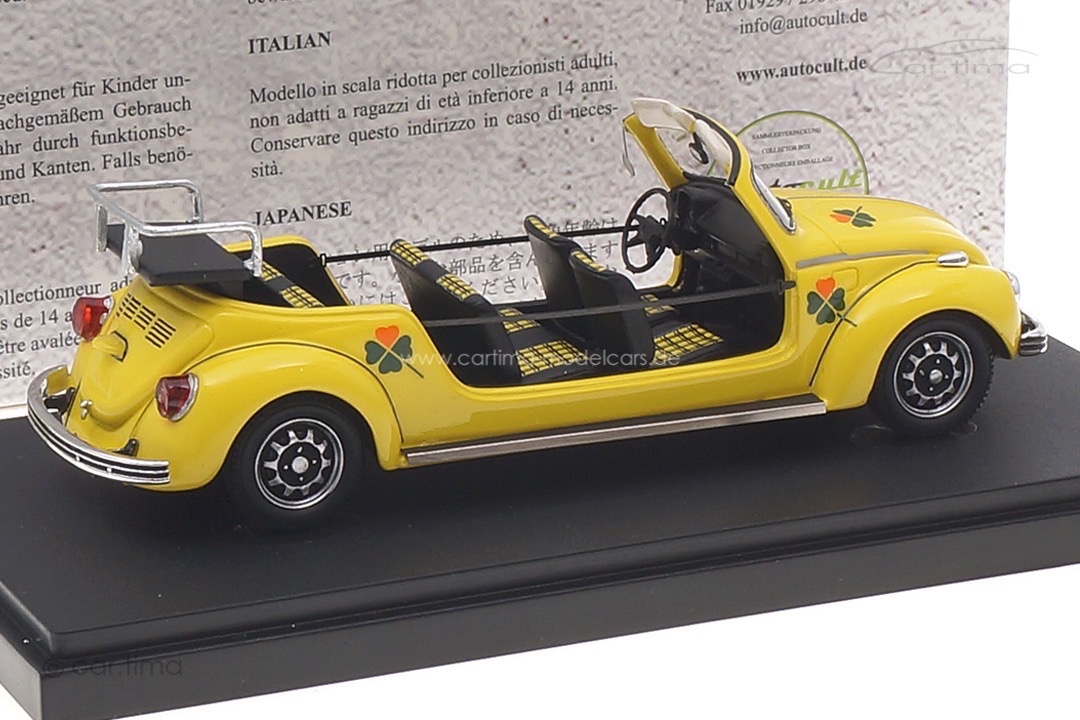 Volkswagen Maxikäfer 1973 gelb autocult 1:43 06051