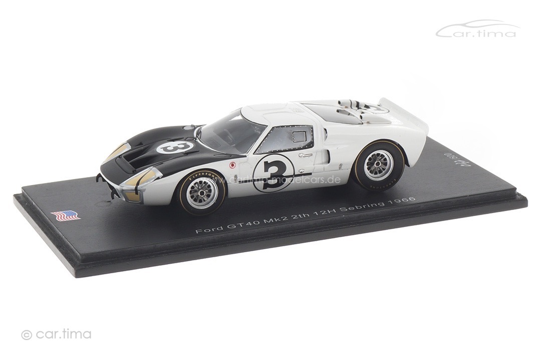 Ford GT40 Mk2 12h Sebring 1966 Hansgen/Donohue Spark 1:43 US255