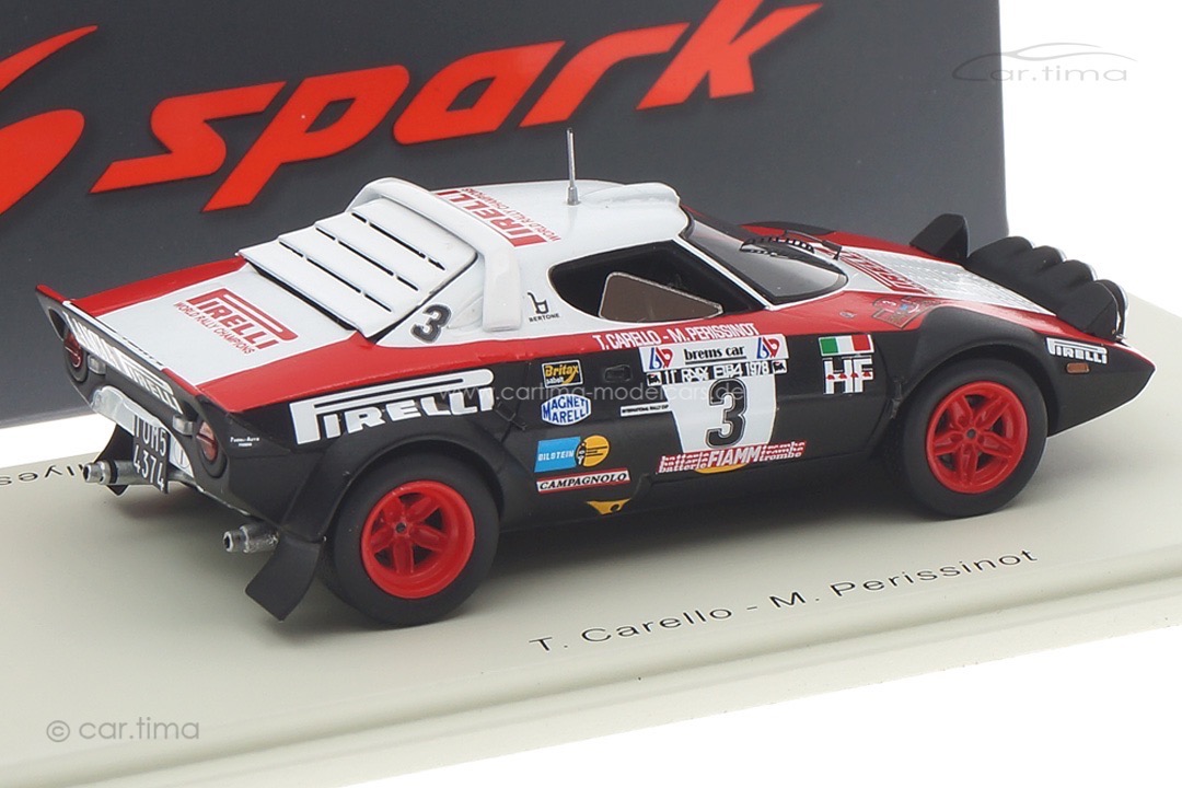 Lancia Stratos HF Championnat d‘Europe des Rallyes 1978 Carello/Perissinot Spark 1:43 S9093