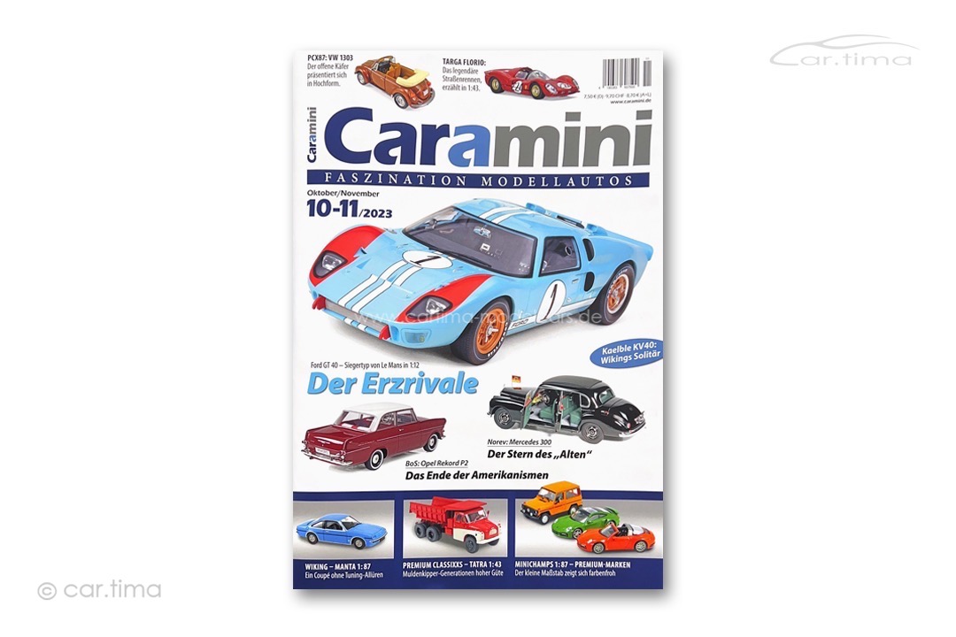 Zeitschrift/Magazine Caramini Faszination Modellautos 10-11/2023 Expromo Verlag