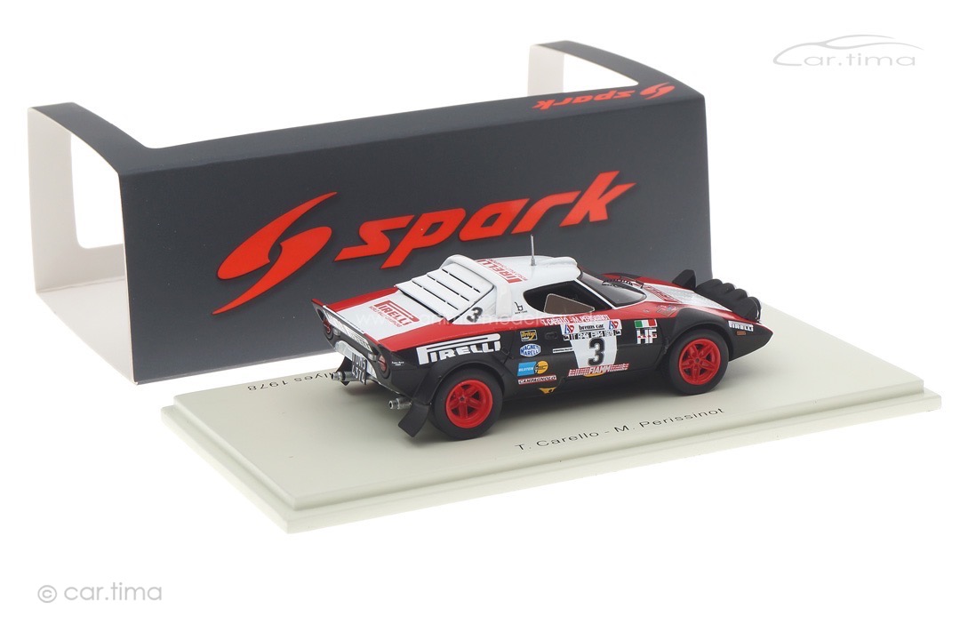 Lancia Stratos HF Championnat d‘Europe des Rallyes 1978 Carello/Perissinot Spark 1:43 S9093
