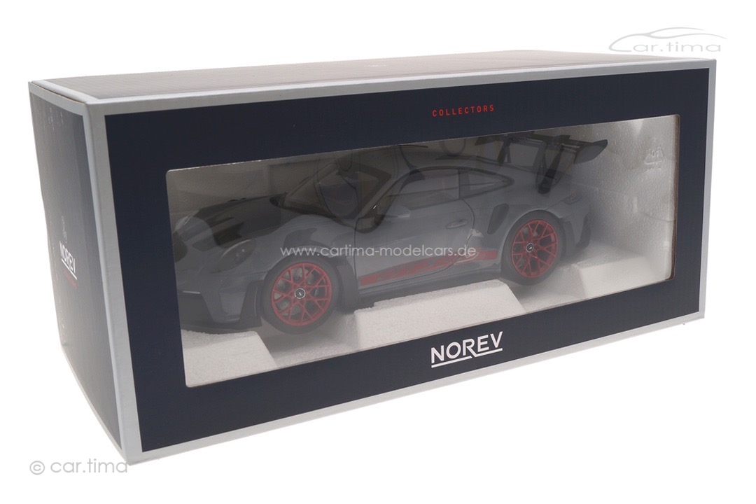 Porsche 911 (992) GT3 RS Arktikgrau/Rad Pyrorot Norev 1:18 187350