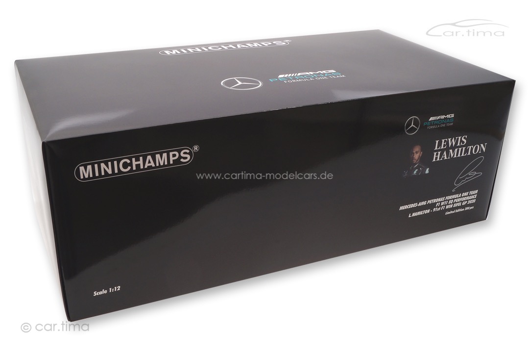 Mercedes-AMG Petronas F1 W11 EQ Winner GP Eifel 2020 Lewis Hamilton Minichamps 1:12 127201144