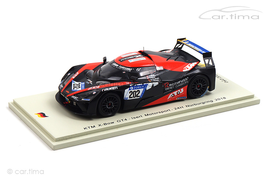 KTM X-Bow GT4 24h Nürburgring 2018 Stuck/Stuck/Strycek Spark 1:43 SG415