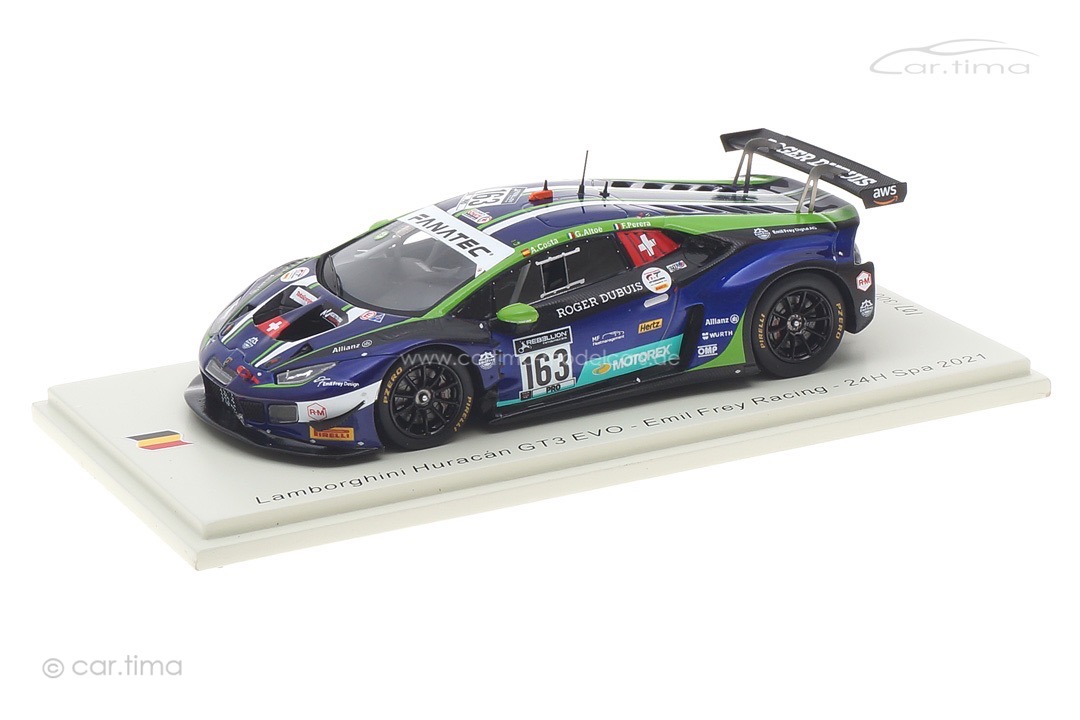 Lamborghini Huracán GT3 Evo 24h Spa 2021 Altoè/Perera/Costa Spark 1:43 SB478