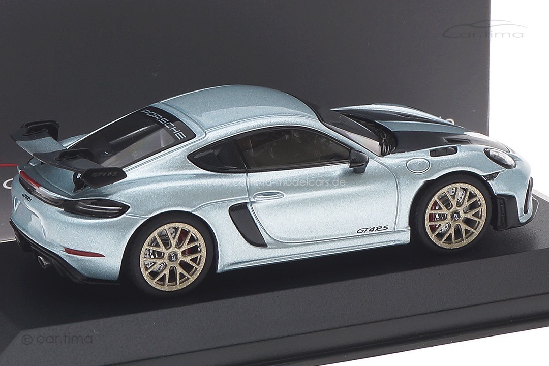 Porsche 718 Cayman GT4 RS Azzuro Thetys/Rad Neodyme Minichamps car.tima CUSTOMIZED 1:43