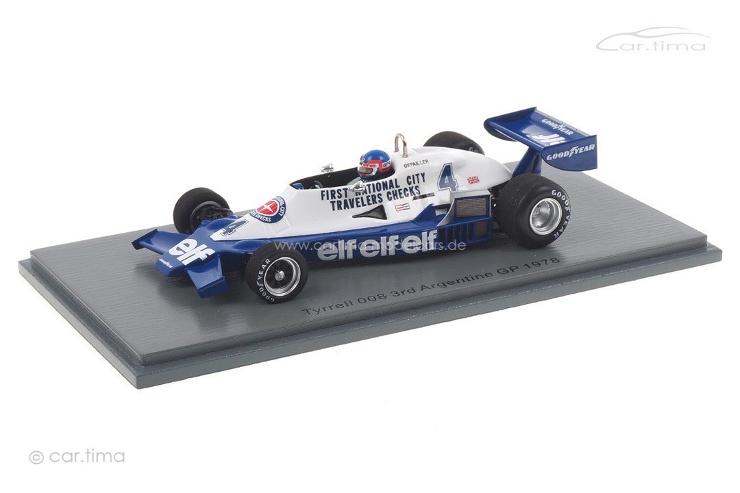 Tyrrell 008 GP Argentinien 1978 Patrick Depailler Spark 1:43 S7236
