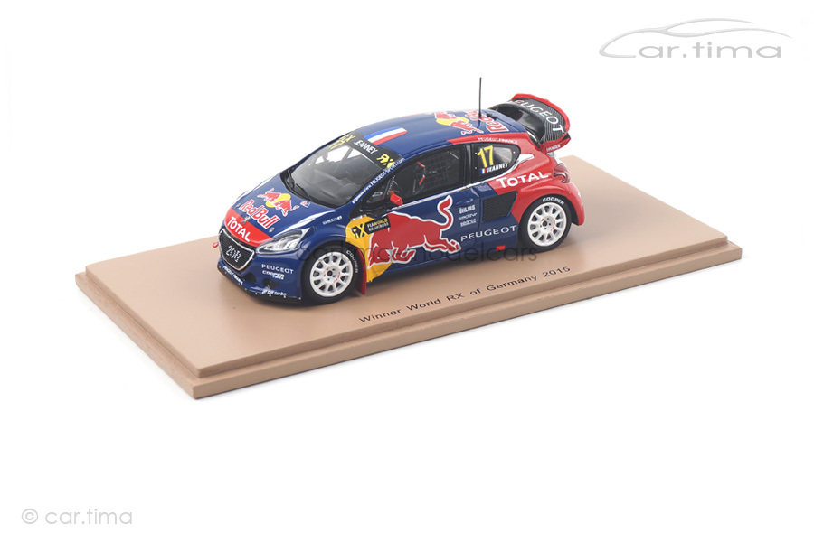 Peugeot 208 Winner World RX Deutschland 2015 Davy Jeanny Spark 1:43 S5195