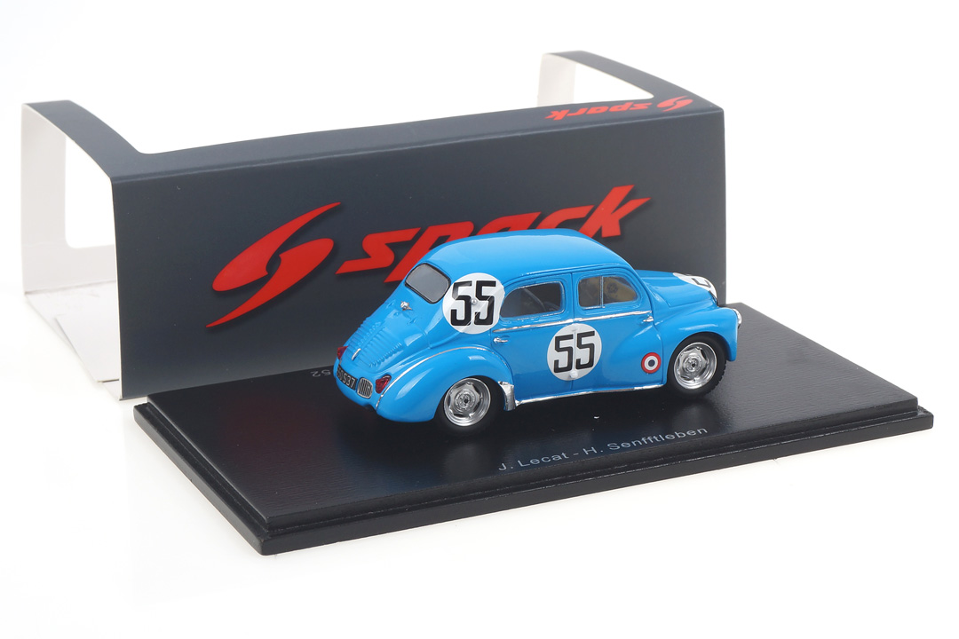 Renault 4CV 1063 24h Le Mans 1952 Lecat/Senfftleben Spark 1:43 S5226