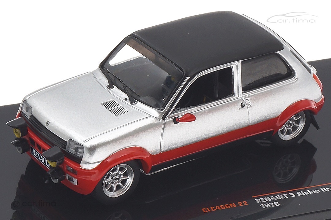 Renault 5 Alpine Gr.2 Custom 1978 silber/rot IXO 1:43 CLC466N.22