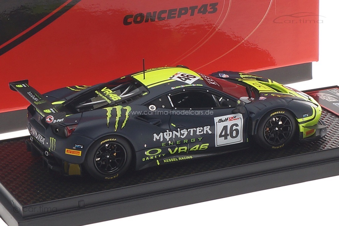 Ferrari 488 GT3 12h Gulf 2021 Marini/Uccio/Rossi BBR 1:43 BBRC258