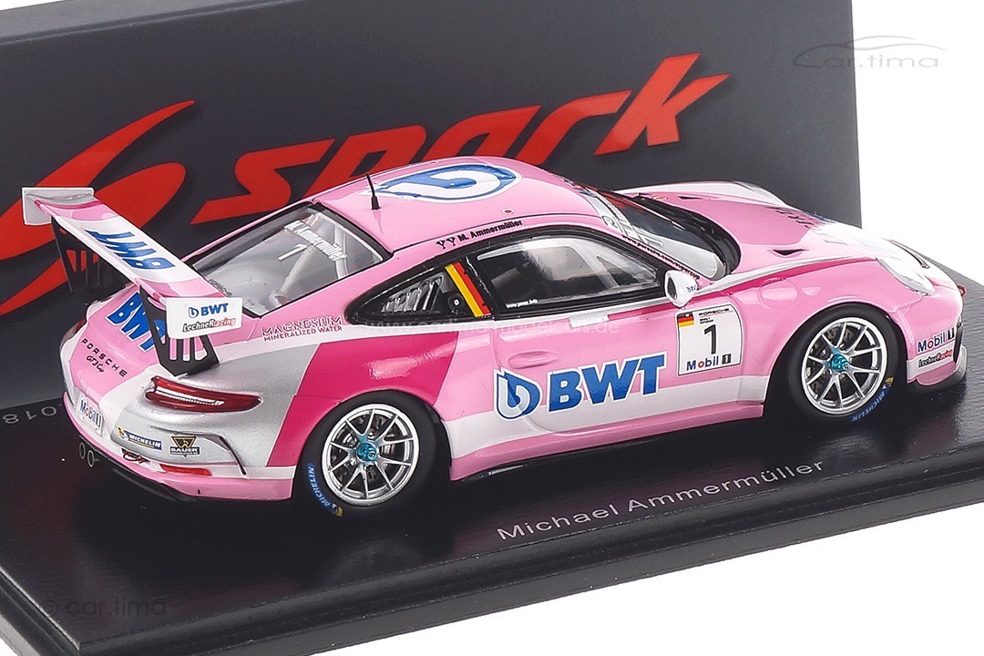 Porsche 911 GT3 Cup Champion Porsche Supercup 2018 Michael Ammermüller Spark 1:43 S8500