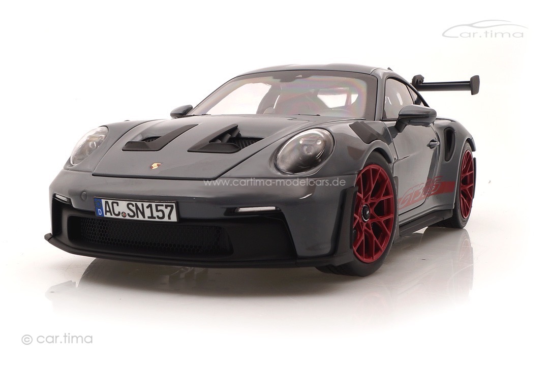 Porsche 911 (992) GT3 RS Arktikgrau/Rad Pyrorot Norev 1:18 187350