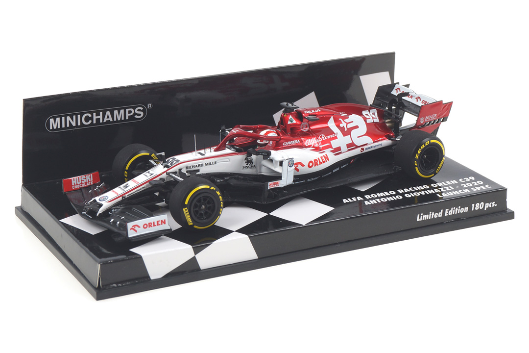 Alfa Romeo Racing Orlen C39 Launch Spec 2020 A. Giovinazzi Minichamps 1:43 417200099