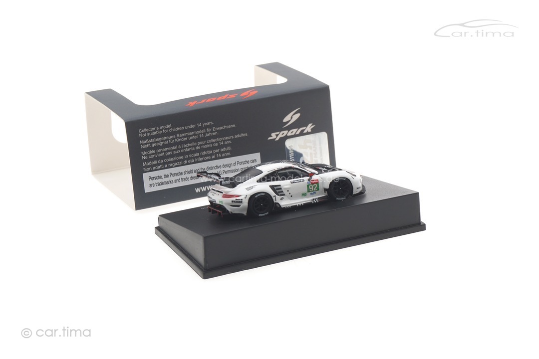 Porsche 911 RSR-19 24h Le Mans 2020 Christensen/Estre/Vanthoor Spark 1:87 87S159