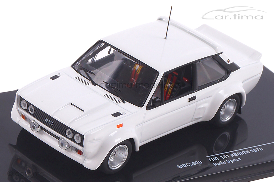 Fiat 131 Abarth weiß IXO 1:43 MDCS028
