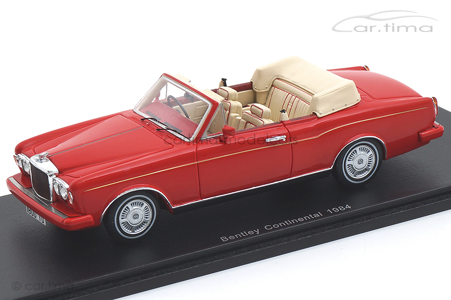 Bentley Continental Convertible 1984 rot Spark 1:43 S3824