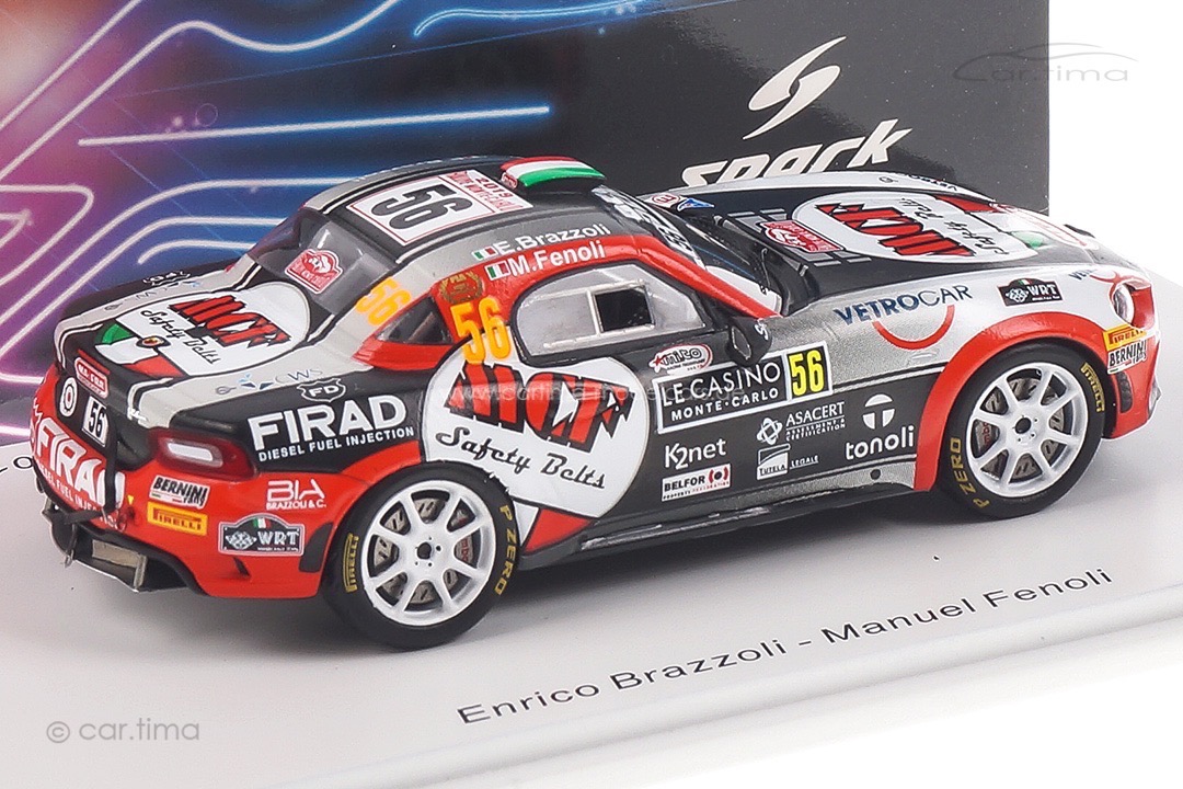 Abarth 124 Rally RGT Rallye Monte Carlo 2019 Brazzoli/Fenoli Spark 1:43 S5988