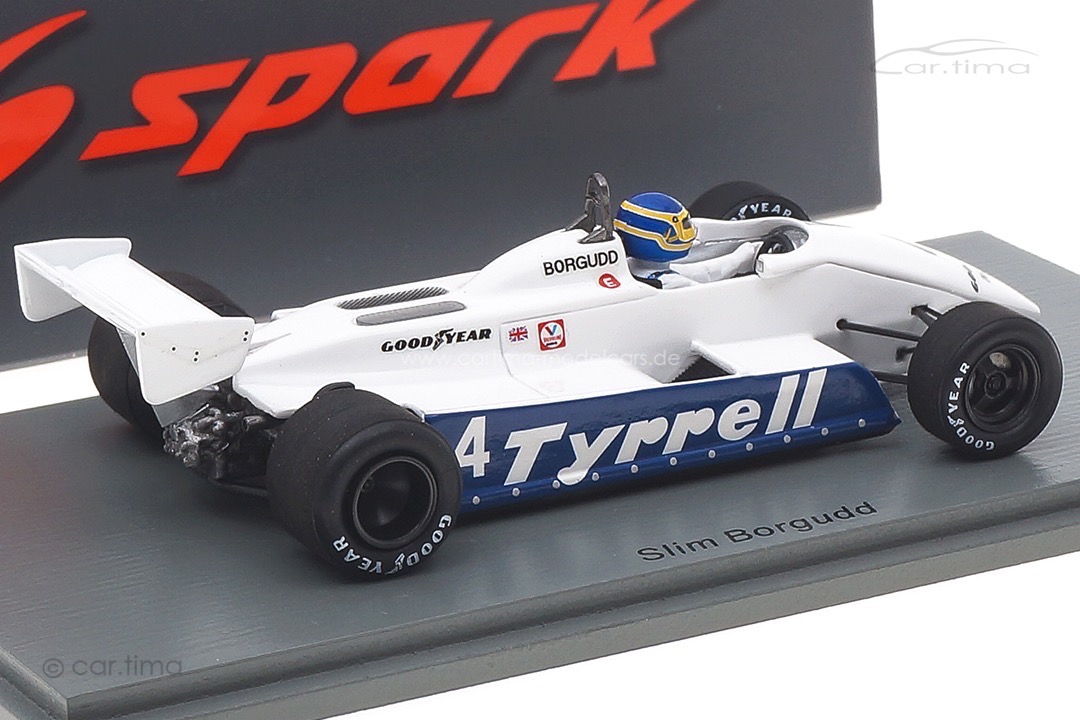 Tyrrell 011 GP Südafrika 1982 Slim Borgudd Spark 1:43 S7282