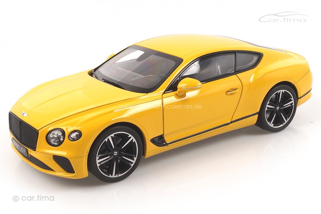 Bentley Continental GT 2018 Monaco Yellow Norev 1:18 182786