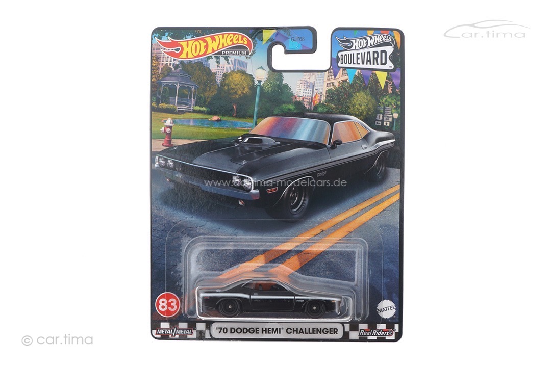Dodge HEMI Challenger 1970 Boulevard Series 2023 #83 Premium Real Riders Hot Wheels 1:64 GJT68-HKF25