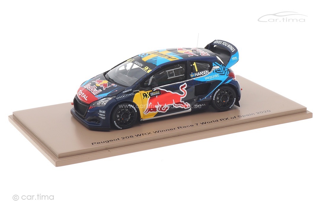 Peugeot 208 WRX Winner World RX Spanien 2020 Timmy Hansen Spark 1:43 S7880