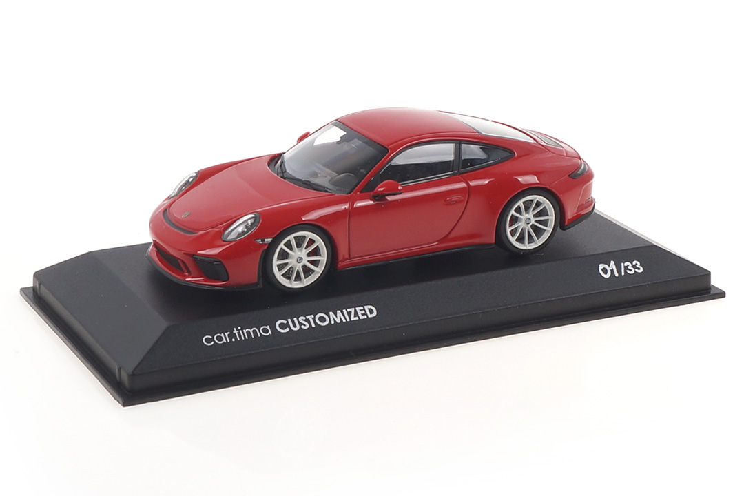 Porsche 911 (991 II) GT3 Touring Indischrot/Rad weiß Minichamps car.tima CUSTOMIZED