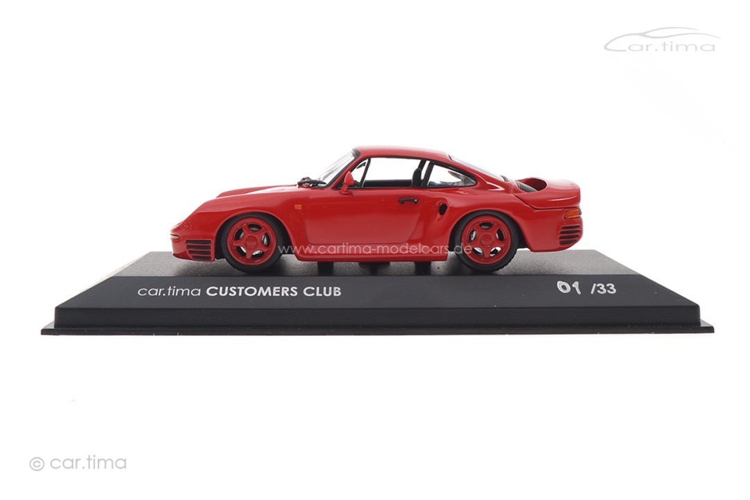 Porsche 959 car.tima CUSTOMERS CLUB Originalsignatur Dieter Röscheisen car.tima CUSTOMIZED 1:43