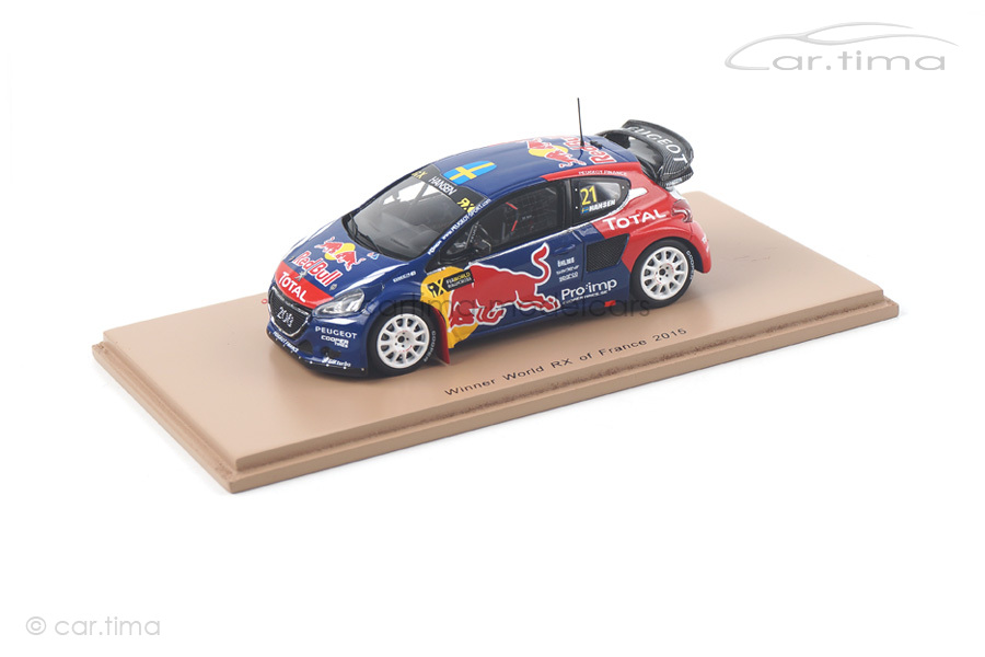 Peugeot 208 Winner World RX Frankreich 2015 Timmy Hansen Spark 1:43 S5198